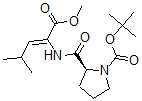 CAS 登录号：95755-29-6， N-叔丁基氧羰基-脯氨酰-去氢亮氨酸甲酯