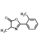 CAS 登录号：958029-51-1， 4-甲基-2-(2-甲基苯基)-1,3-恶唑-5(4H)-酮