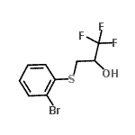 CAS 登录号：958452-13-6， 3-[(2-溴苯基)硫基]-1,1,1-三氟-2-丙醇