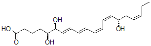 CAS#: 95851-20-0, (5S-(5R*,6R*,7 E,9E,11Z,13Z,15R*,17Z))-5,6,15-Trihydroxy-7,9,11,13,17-Eicosapentaenoic Acid
