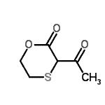 CAS#: 95895-51-5, 3-Acetyl-1,4-oxathian-2-one
