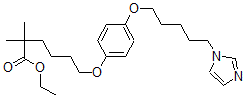 CAS#: 95923-66-3, Ethyl 6-(4-(5-(1-imidazolyl)pentyloxy)phenoxy)-2,2-dimethylhexanoate