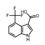 CAS#: 959238-76-7, 4-(trifluoromethyl)-1H-indole-3-carboxylic acid