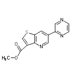 CAS 登录号：959245-23-9， 甲基6-(2-吡嗪基)噻吩并[3,2-b]吡啶-3-羧酸酯