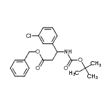 CAS#: 959246-58-3, Benzyl 3-(3-chlorophenyl)-3-({[(2-methyl-2-propanyl)oxy]carbonyl}amino)propanoate