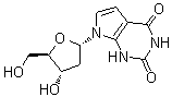 CAS#: 96022-82-1, 7-(2-Deoxy-beta-D-erythro-pentofuranosyl)-1H-pyrrolo[2,3-d]pyrimidine-2,4(3H,7H)-dione