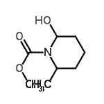 CAS 登录号：96133-56-1， 甲基2-羟基-6-甲基-1-哌啶羧酸酯