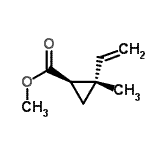 CAS#: 96358-61-1, Methyl (1R,2S)-2-methyl-2-vinylcyclopropanecarboxylate