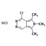 CAS#: 96441-91-7, 1-Chloro-5,6,7-trimethyl-6H-pyrrolo[3,4-d]pyridazine hydrochloride (1:1)