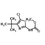 CAS#: 96512-30-0, Methyl [5-chloro-4-(2-methyl-2-propanyl)-1,3-thiazol-2-yl]carbamate