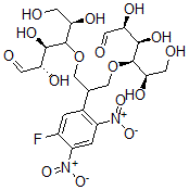 CAS#: 96602-47-0, (2S,3R,5R)-4-[2-(5-Fluoro-2,4-dinitrophenyl)-3-[(2R,3R,4R,5S)-1,2,4,5-tetrahydroxy-6-oxohexan-3-yl]oxypropoxy]-2,3,5,6-tetrahydroxyhexanal