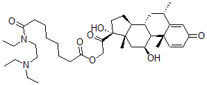 CAS 登录号：96608-40-1， 6-甲基泼尼松龙-21-半辛二酸酯 N,N,N'-三乙二胺酰胺