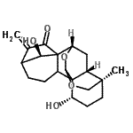 CAS 登录号：96685-01-7， (1alpha,5beta,7beta,9Xi,10Xi,14R)-1,14-二羟基-7,20:18,20-二环氧贝壳杉-16-烯-15-酮