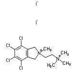 CAS 登录号：96750-66-2， 4,5,6,7-四氯-2-甲基-2-[2-(三甲基铵基)乙基]-2,3-二氢-1H-异吲哚鎓二碘化物