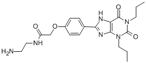 CAS#: 96865-92-8, 3,7-Diethyl-9-(4-(N-2-aminoethylcarboxamidomethoxy))phenylxanthine