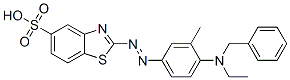 CAS#: 97043-67-9, 2-[[4-(Benzylethylamino)-M-Tolyl]Azo]-Benzothiazole-5-Sulphonic Acid