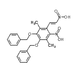 CAS#: 97073-51-3, 1,2-Bis(benzyloxy)-3,6-dimethyl-4-nitro-5-[(E)-2-nitrovinyl]benzene