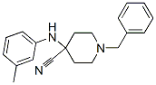 CAS 登录号：972-18-9， 1-苄基-4-(间甲苯氨基)哌啶-4-甲腈