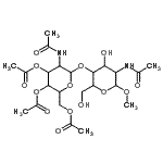 CAS#: 97242-82-5, Methyl 2-acetamido-4-O-(2-acetamido-3,4,6-tri-O-acetyl-2-deoxyhexopyranosyl)-2-deoxyhexopyranoside
