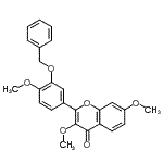 CAS#: 97257-15-3, 2-[3-(Benzyloxy)-4-methoxyphenyl]-3,7-dimethoxy-4H-chromen-4-one
