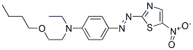CAS 登录号：97259-70-6， N-(2-丁氧基乙基)-N-乙基-4-[(5-硝基-2-噻唑)偶氮]苯胺