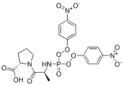 CAS 登录号：97280-42-7， N(alpha)-(双(4-硝基苯氧基)磷酰基)丙氨酰脯氨酸