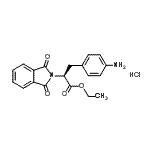 CAS 登录号:97338-03-9, 乙基(2S)-3-(4-氨基苯基)-2-(1,3-二氧代异吲哚啉-2-基)丙酸酯盐酸盐