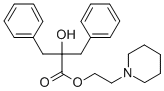 CAS 登录号：97508-25-3， 2-哌啶基乙基二苄基乙醇酸酯