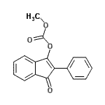 CAS 登录号：97586-18-0， 甲基1-氧代-2-苯基-1H-茚-3-基碳酸酯