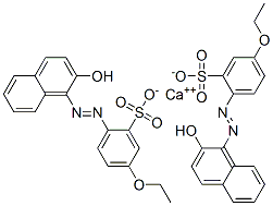 CAS 登录号：97659-34-2， 5-乙氧基-2-[(2-羟基-1-萘基)偶氮]苯磺酸钙