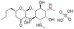 CAS 登录号:97673-66-0, 6'-丙基壮观霉素硫酸盐