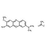 CAS#: 97752-31-3, 2-methoxy-N',N'-dimethyl-phenoxazin-5-ium-3,7-diamine acetate