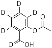 CAS 登录号：97781-16-3， 2-乙酰氧基(<sup>2</sup>H<sub>4</sub>)苯甲酸