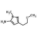 CAS 登录号：97820-74-1， 3-(2-甲氧基乙基)-1-甲基-1H-吡唑-5-胺