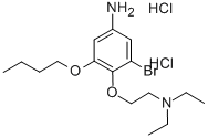 CAS 登录号：97833-70-0， 3-溴-5-丁氧基-4-(2-二乙基氨基乙氧基)苯胺二盐酸盐