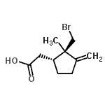 CAS#: 98049-45-7, [(1R,2R)-2-(Bromomethyl)-2-methyl-3-methylenecyclopentyl]acetic acid
