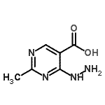 CAS 登录号：98135-49-0， 4-肼基-2-甲基-5-嘧啶羧酸