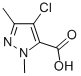 CAS 登录号：98198-65-3， 4-氯-1,3-二甲基-1H-吡唑-5-羧酸