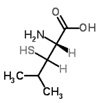 CAS 登录号：98278-26-3， (2R)-2-氨基-4-甲基-3-硫基戊酸