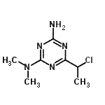 CAS#: 98336-32-4, 6-(1-Chloroethyl)-N,N-dimethyl-1,3,5-triazine-2,4-diamine