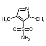 CAS#: 98389-46-9, 1,4-Dimethyl-1H-pyrazole-5-sulfonamide