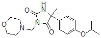 CAS#: 98402-05-2, 5-Methyl-5-(4-(1-Methylethoxy)Phenyl)-3-(4-Morpholinylmethyl)-2,4-Imidazolidinedione