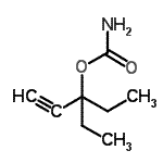 CAS#: 98426-08-5, 3-Ethyl-1-pentyn-3-yl carbamate