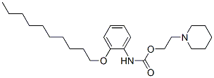 CAS#: 98495-43-3, 2-(1-Piperidinyl)Ethyl 2-(Decyloxy)Phenylcarbamate