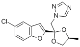 CAS 登录号：98519-04-1， 顺式-1-((2-(5-氯-2-苯并呋喃基)-4-甲基-1,3-二氧戊环-2-基)甲基) -1H-1,2,4-三唑