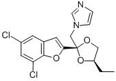 CAS 登录号：98519-09-6， 顺式-1-((2-(5,7-二氯-2-苯并呋喃基)-4-乙基-1,3-二氧戊环 -2-基)甲基)-1H-咪唑