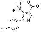 CAS 登录号：98534-80-6， 2-(4-氯苯基)-3-(三氟甲基)吡唑-4-羧酸
