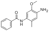 CAS 登录号：99-21-8， N-(4-氨基-5-甲氧基-2-甲基苯基)苯甲酰胺