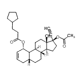 CAS#: 99112-29-5, (1alpha,5beta,10xi,17beta)-17-Acetoxy-17-ethynylestr-2-en-1-yl 3-cyclopentylpropanoate