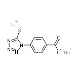 CAS 登录号：99229-76-2， 二钠;4-(5-硫代四唑-1-基)苯甲酸酯